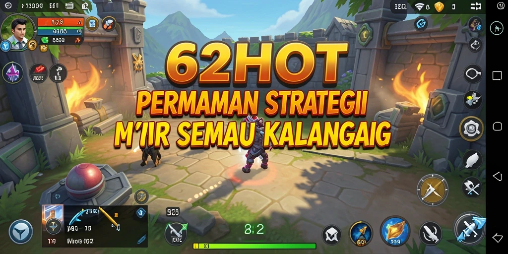 Tampilan gameplay <strong>62HOT</strong> dengan pertempuran strategi yang mendebarkan.