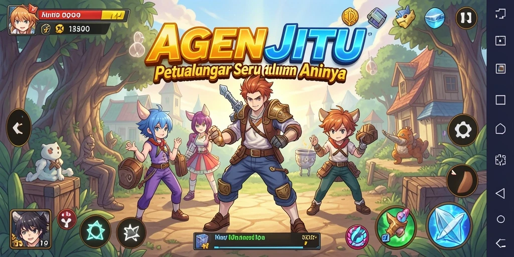 Tampilan grafis menawan dari gameplay AGENJITU yang menarik.
