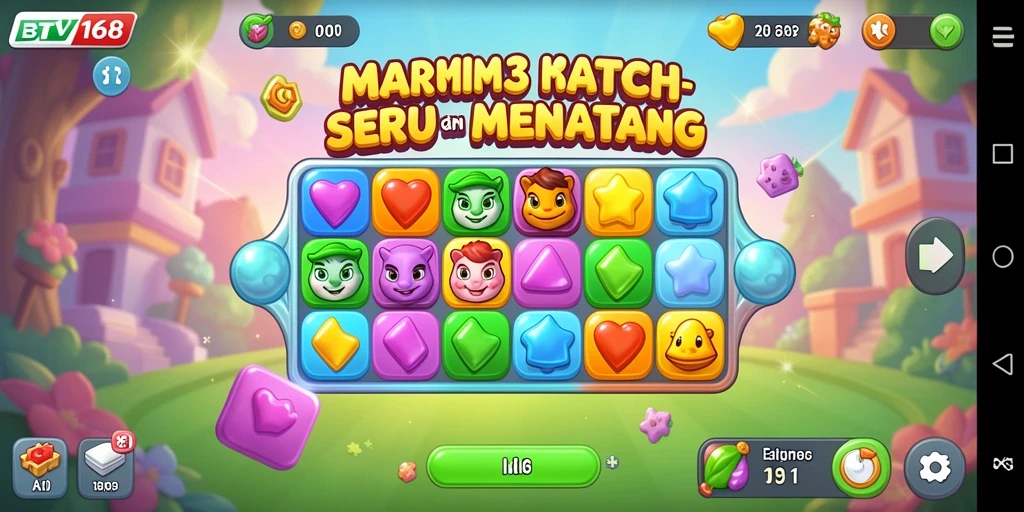 Screenshot BTV168 menampilkan gameplay menarik dalam genre Match-3.