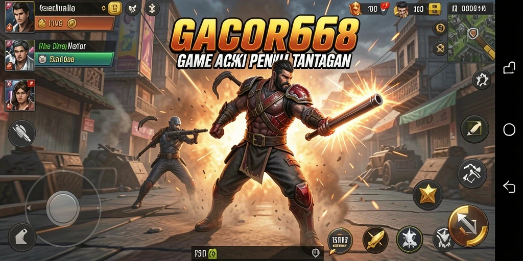 Tampilan gameplay seru dan penuh aksi di GACOR668