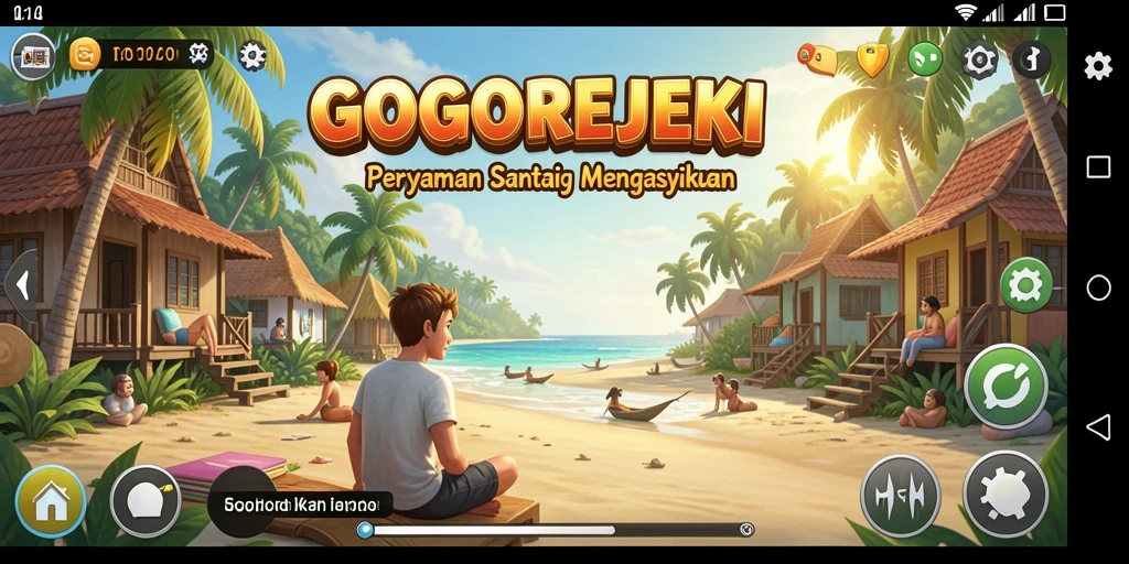 Tampilan gameplay GOGOREJEKI yang seru dan mengasyikkan.