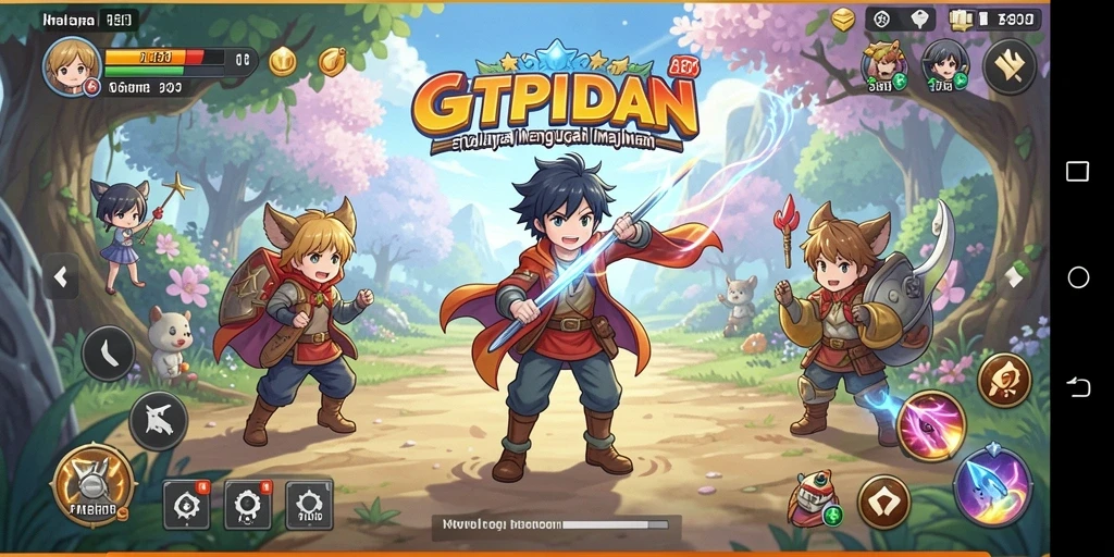 Tampilan menarik dari gameplay GTPIDN yang penuh warna.