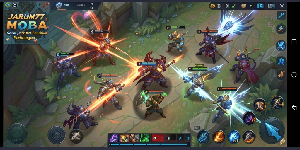 Tampilan gameplay seru di arena JARUM77 dengan aksi mendebarkan.