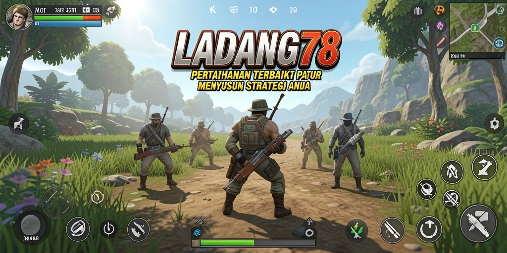 Screenshot antara gameplay menegangkan Tower Defense LADANG78
