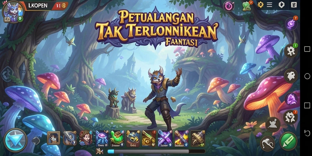 Tampilan menarik dari gameplay petualangan LKOPEN.