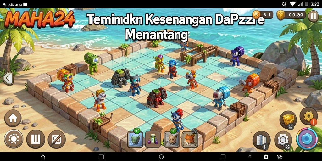 Tampilan gameplay <strong>MAHA24</strong> yang penuh tantangan dan kesenangan.