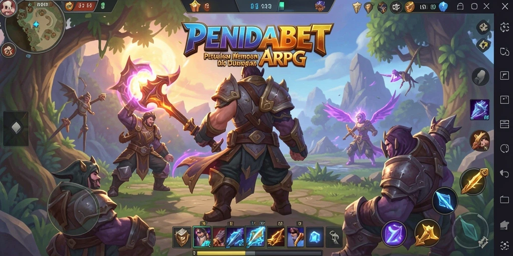 Tampilan utama gameplay PENIDABET menunjukkan aksi seru dalam petualangan ARPG.