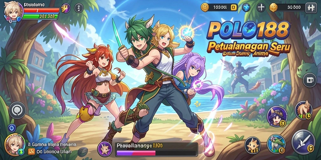 Screenshot POLO188 menampilkan karakter anime dalam aksi seru.