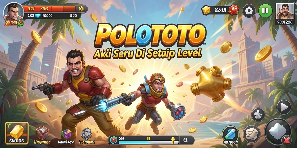 Tampilan gameplay yang mendebarkan di POLOTOTO.