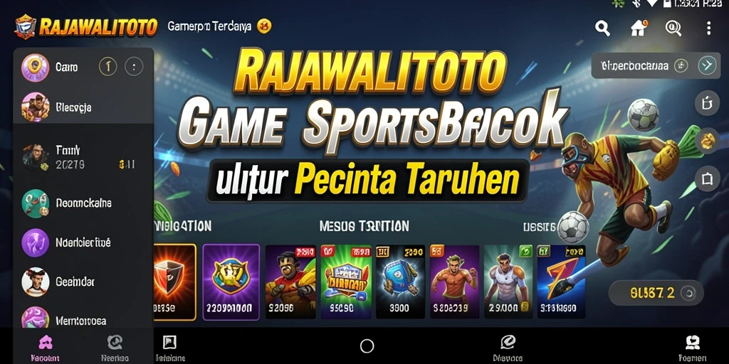 Tampilan antarmuka RAJAWALITOTO dengan berbagai opsi taruhan.