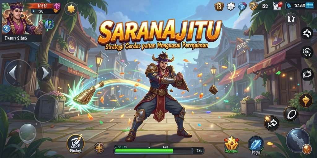 Tampilan menarik dari gameplay SARANAJITU yang penuh strategi.