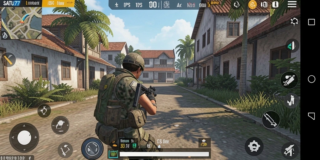 Tampilan gameplay seru SATU77, penuh aksi dan strategi.