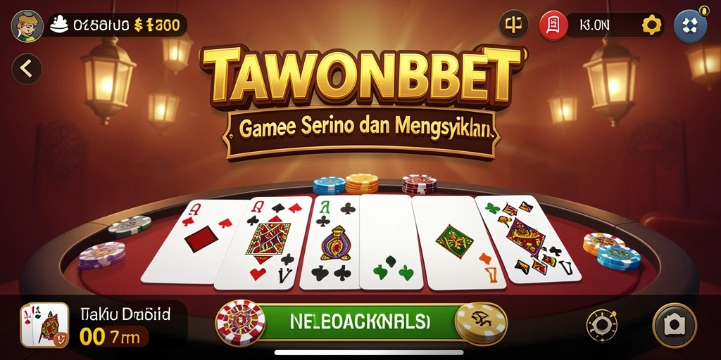 Tangkapan layar utama TAWONBET menampilkan gameplay domino yang menegangkan.