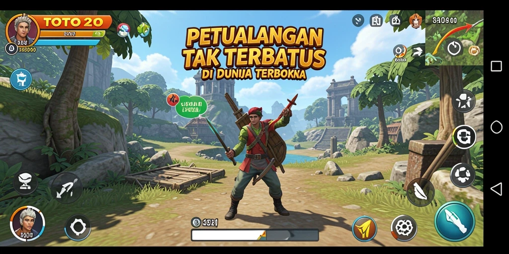 Tampilan gameplay seru dari petualangan Open World TOTO20.