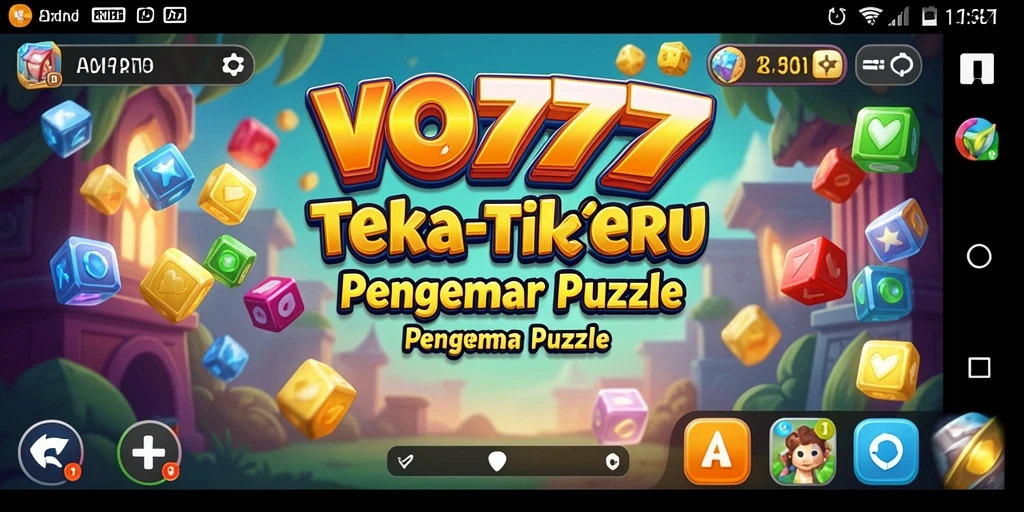 Tampilan gameplay VO777 dengan teka-teki yang menantang dan berwarna-warni.